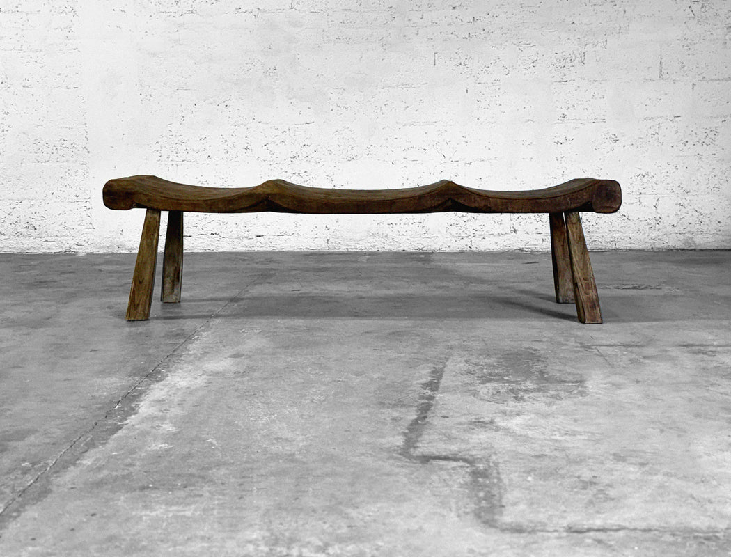 Antique Wave Bench